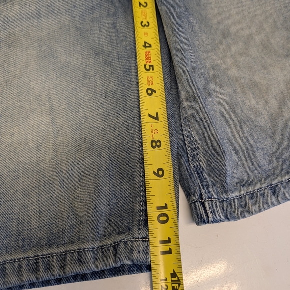 Empyre Oversized Baggy Denim Shorts - Women's Size 0 - Vintage Skater Vibes - Picture 4 of 10